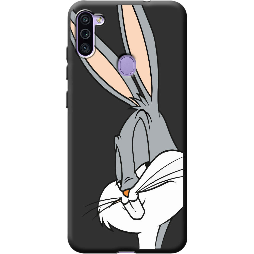 Чехол Boxface Samsung A115 Galaxy A11 Lucky Rabbit Черный силикон (39628-bk81-40216)