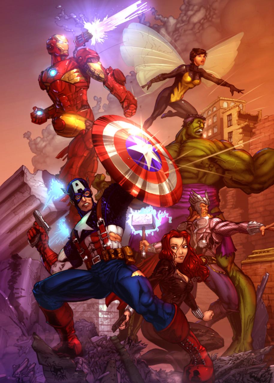 Картина постер Gee! Avengers Месники графіка 40х60 см AG.09.036