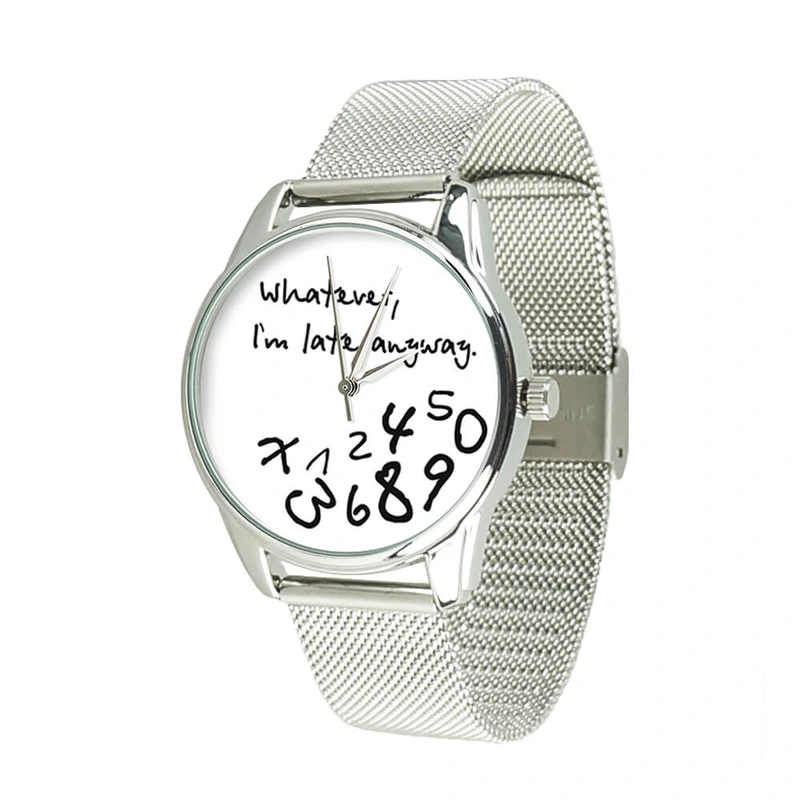 Годинник Ziz Late металевий браслет White (63748)