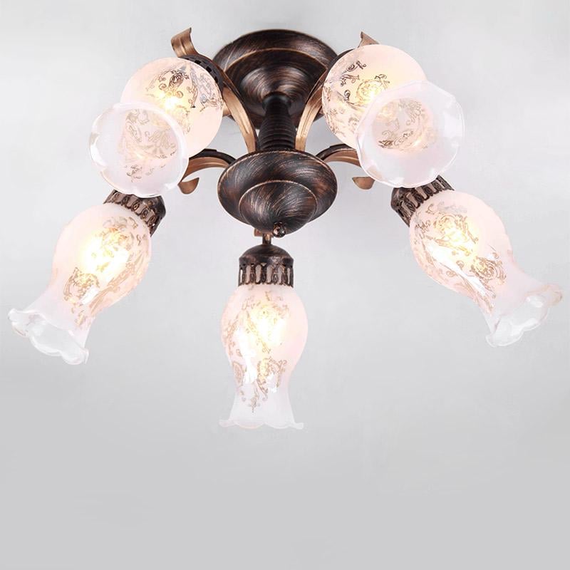 Люстра потолочная Light House ES-15982/5 коричневый