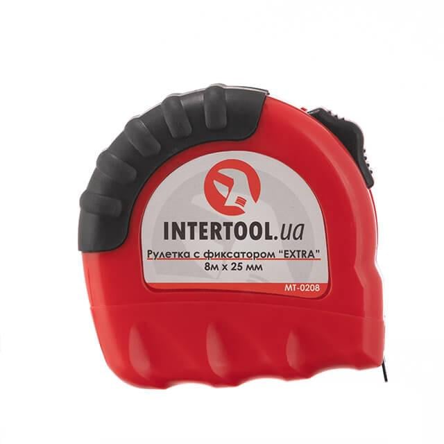 Рулетка з металевим полотном Intertool Extra MT-0208 8 м x 25 мм (30024-1)