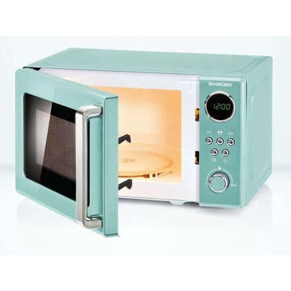Микроволновая печь Silver Crest SMWC 700 Вт B3 Mint - фото 3 Микроволновая печь Silver Crest SMWC 700 Вт B3 Mint - фото 3