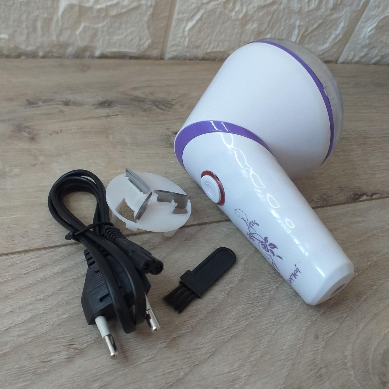 Машинка аккумуляторная Gemei GM-335 для удаления катышек с поворотной ручкой Белый с фиолетовым (KG-10278) - фото 7 Машинка аккумуляторная Gemei GM-335 для удаления катышек с поворотной ручкой Белый с фиолетовым (KG-10278) - фото 7