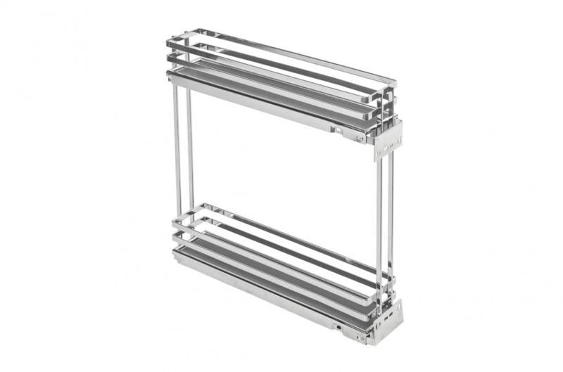 Карго GTV MOVIX 150 мм 2-рівневий плоский прут з доведенням ліве Хром Карго GTV MOVIX 150 мм 2-рівневий плоский прут з доведенням ліве Хром