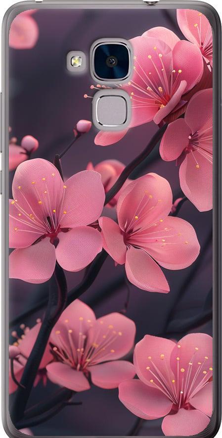 Чехол на Huawei Honor 5C Пурпурная сакура (6075t-356-42517)