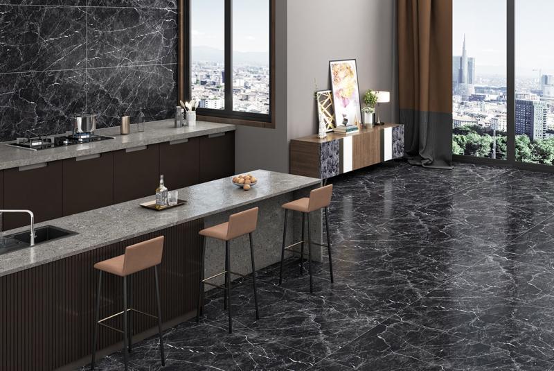 Плитка для підлоги та стін CERAMA MARKET MARMO SUGAR 60x120 см Black - фото 4 Плитка для підлоги та стін CERAMA MARKET MARMO SUGAR 60x120 см Black - фото 4