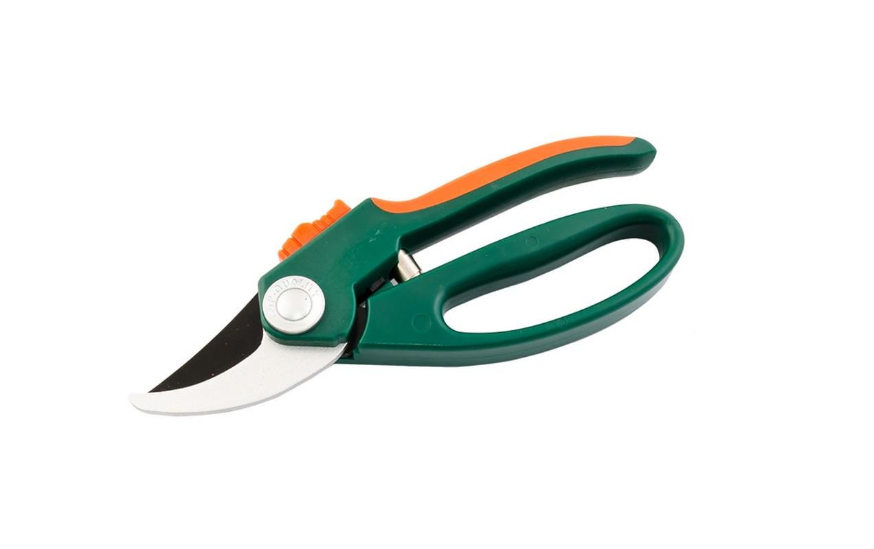 Секатор садовый MasterTool 200 мм с ручками ABS+TPR и тефлоновым лезвием Mn65 (14-6119)