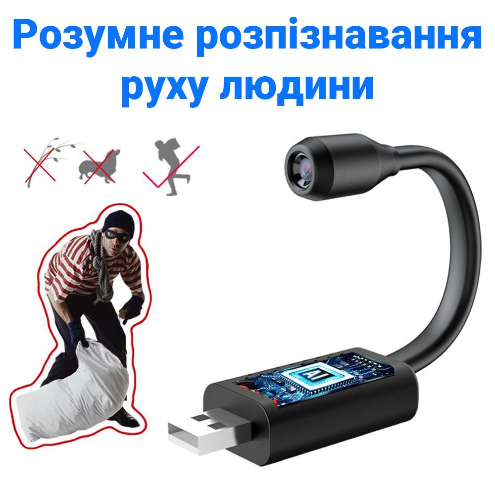 Міні USB WiFi камера Ztour U21 з гнучкою ніжкою FullHD 1080 P - фото 8