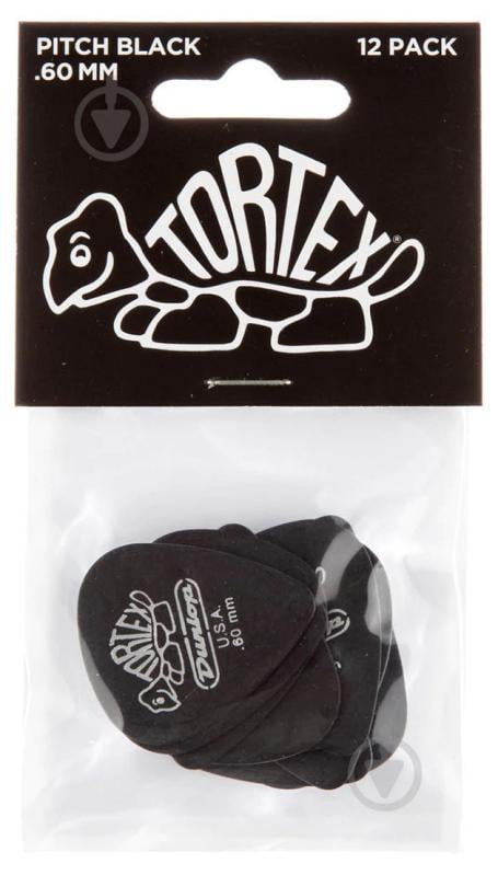 Медіатори Dunlop 488P.60 Tortex Pitch Black Standard Player's Pack 0.60 mm (12 шт.) Медіатори Dunlop 488P.60 Tortex Pitch Black Standard Player's Pack 0.60 mm (12 шт.)