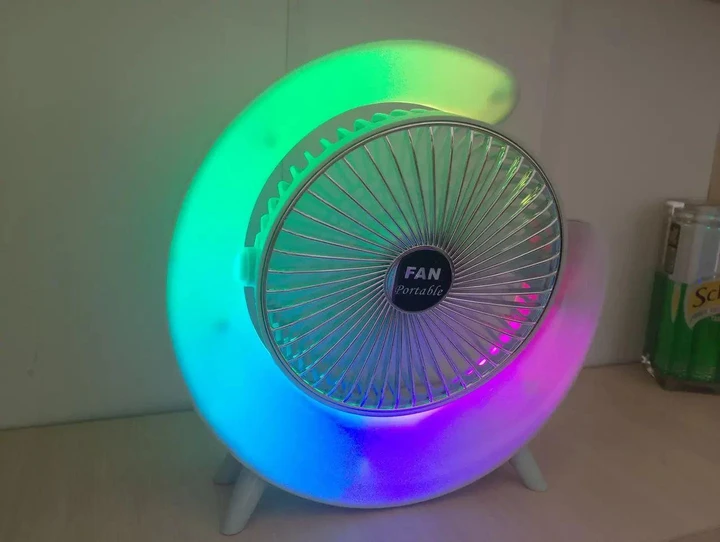 Вентилятор акумуляторний настільний з LED підсвіткою USB для дому 1800 мАч (2549773834) - фото 10 Вентилятор акумуляторний настільний з LED підсвіткою USB для дому 1800 мАч (2549773834) - фото 10