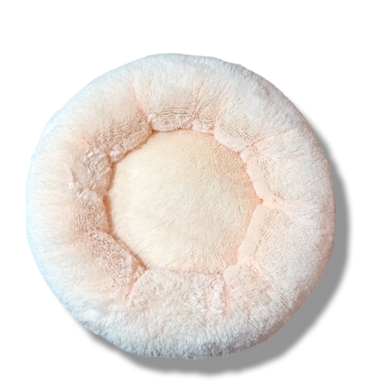 Лежак для животных Велетень Мех 65х65х20 см Кремовый (L cream) - фото 1 Лежак для животных Велетень Мех 65х65х20 см Кремовый (L cream) - фото 1