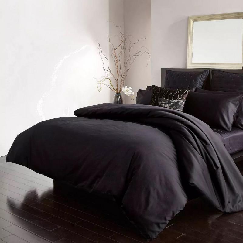 Постельное белье Meriset Premium сатин двуспальное Black (550380-2)