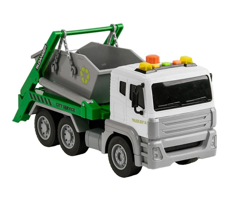 Спецтехника Мусоровоз Wenyi Green/White (108379)