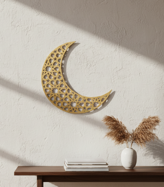 Зеркальный декор DFA Восточная Луна для стен и мебели Золотый (YA00065-G)