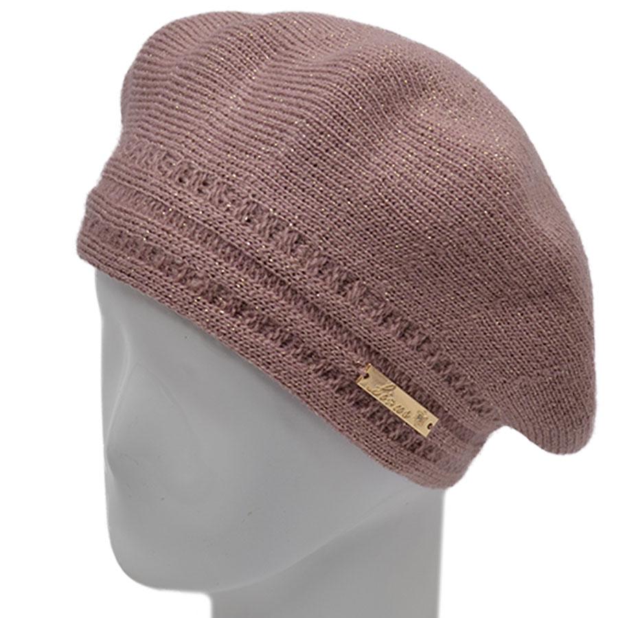 Берет шерстяной Lirus Алина Светло-пудровый (70271)