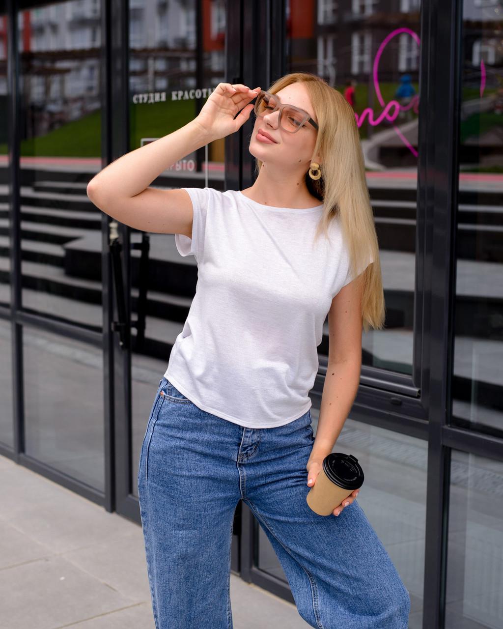 Блузка женская с люрексом 0087 XXXXL White - фото 6 Блузка женская с люрексом 0087 XXXXL White - фото 6