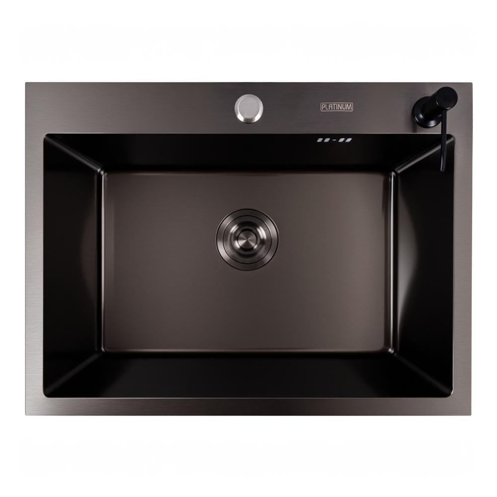 Мийка кухонна Valeso PVD товщина 3,0/1,5 мм + дозатор в комплекті 600х450х220 см Чорний