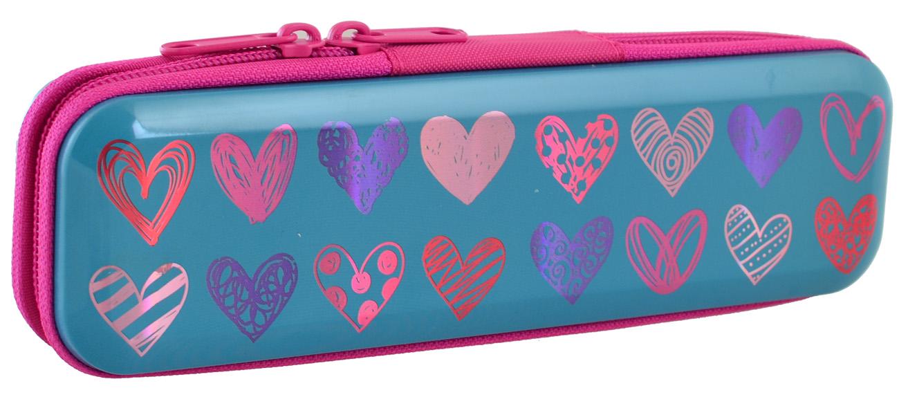 Пенал металічний 1 Вересня MP-01 Colorful heart (532284)