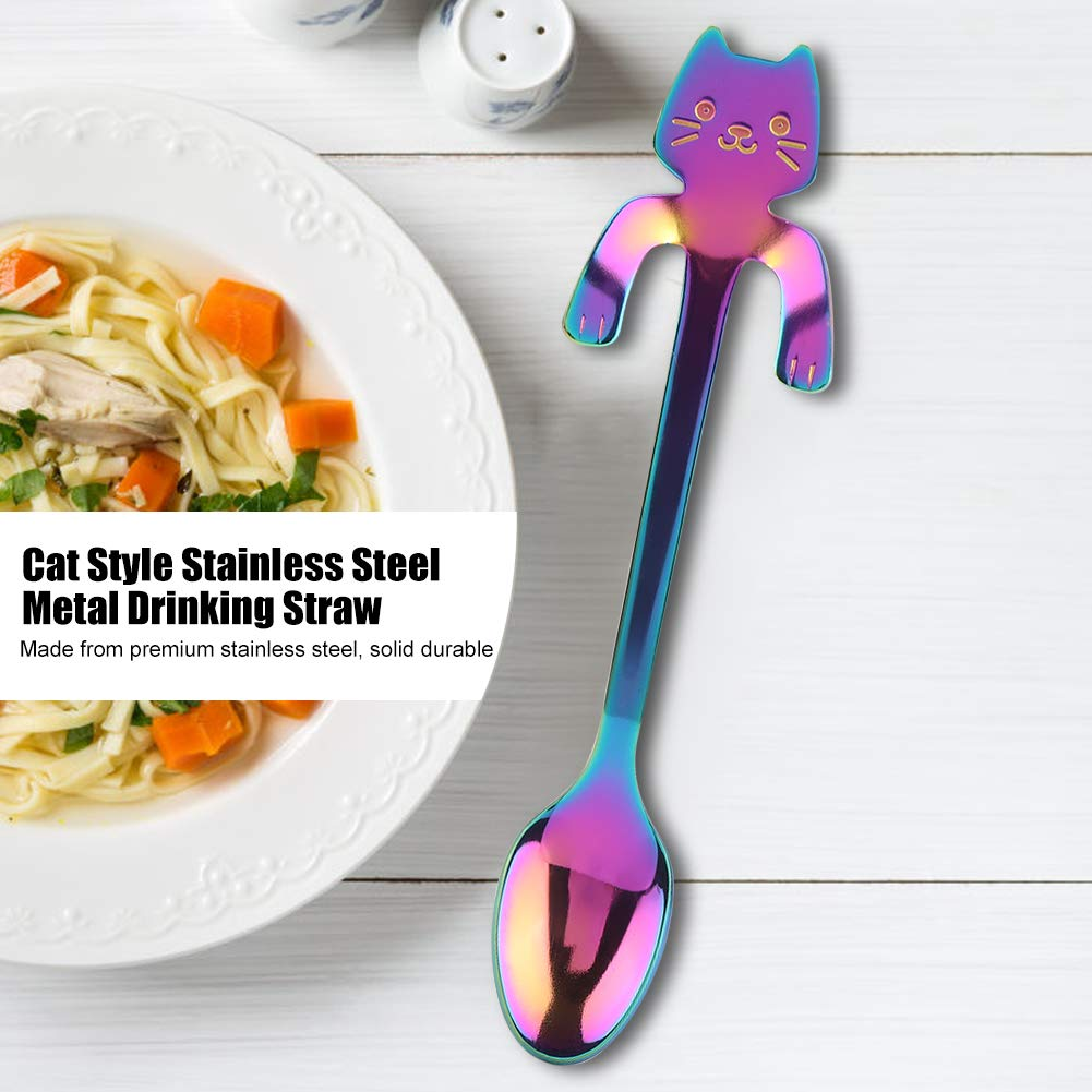 Чайная ложка с держателем на чашку в виде кота Разноцветный (13949100) - фото 6 Чайная ложка с держателем на чашку в виде кота Разноцветный (13949100) - фото 6