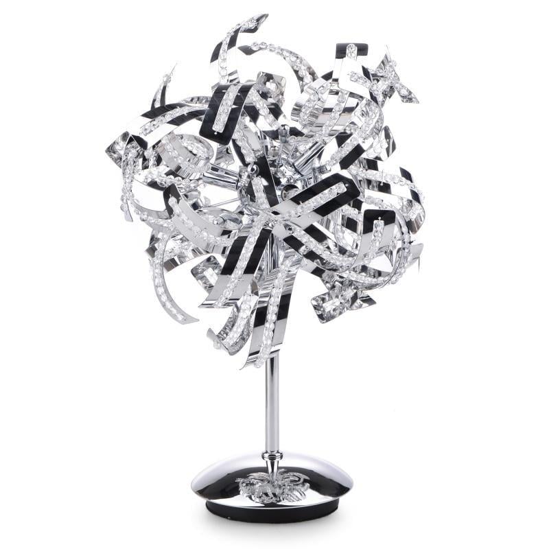 Настольная лампа в современном стиле Brille BR-01 398T/6 G9 CH хромированная