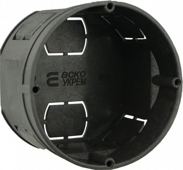 Коробка установочная АСКО-УКРЕМ ПР-100 под электророзетку d 60 мм (ПР-100У)