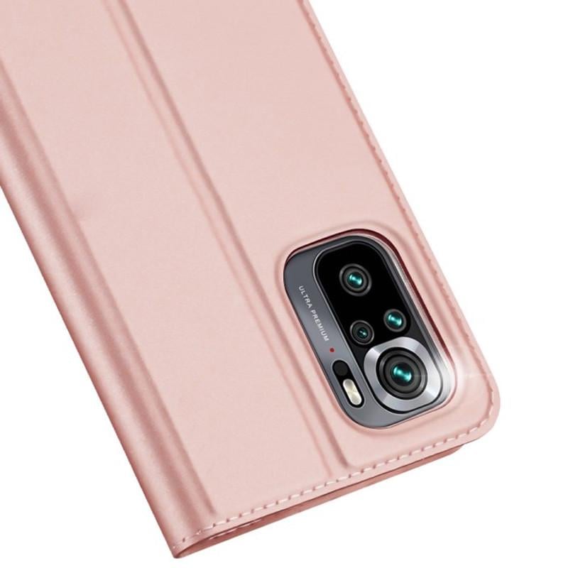 Чехол-книжка Dux Ducis с карманом для визиток для Xiaomi Redmi Note 10/Note 10s Rose Gold (167190) - фото 3 Чехол-книжка Dux Ducis с карманом для визиток для Xiaomi Redmi Note 10/Note 10s Rose Gold (167190) - фото 3