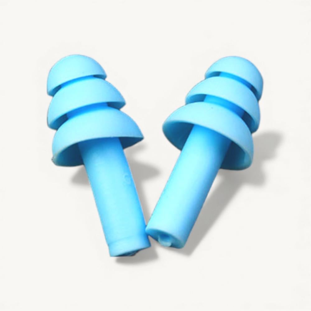 Беруши для сна плавания Univerza Елка силиконовые шумоподавляющие анатомические в футляре Голубой