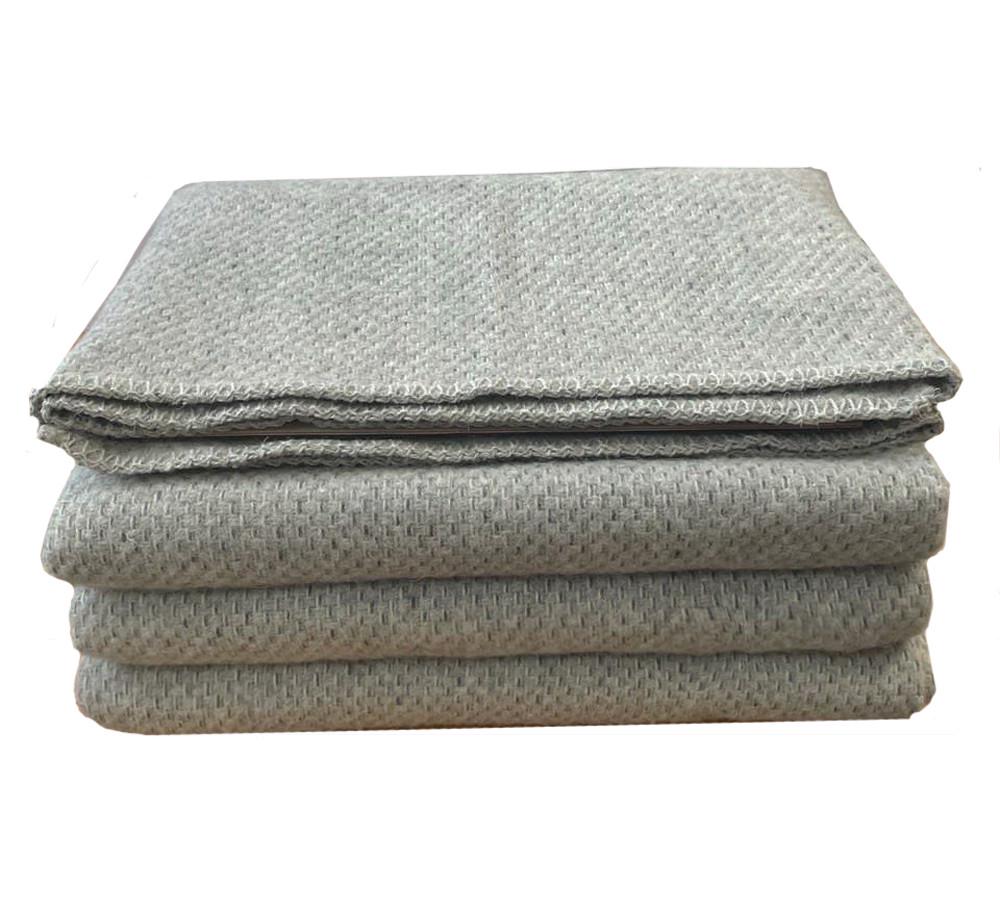 Плед шерстяной Love You 200x210 см Серый (4497)