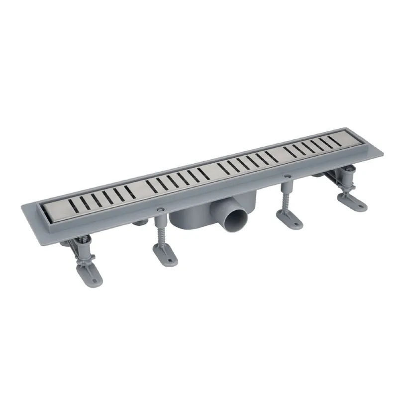 Трап душовий MIXXUS Drain 07 30 з пластиковою основою та накладкою з нержавіючої сталі SUS304 70x300 мм (MI6514)