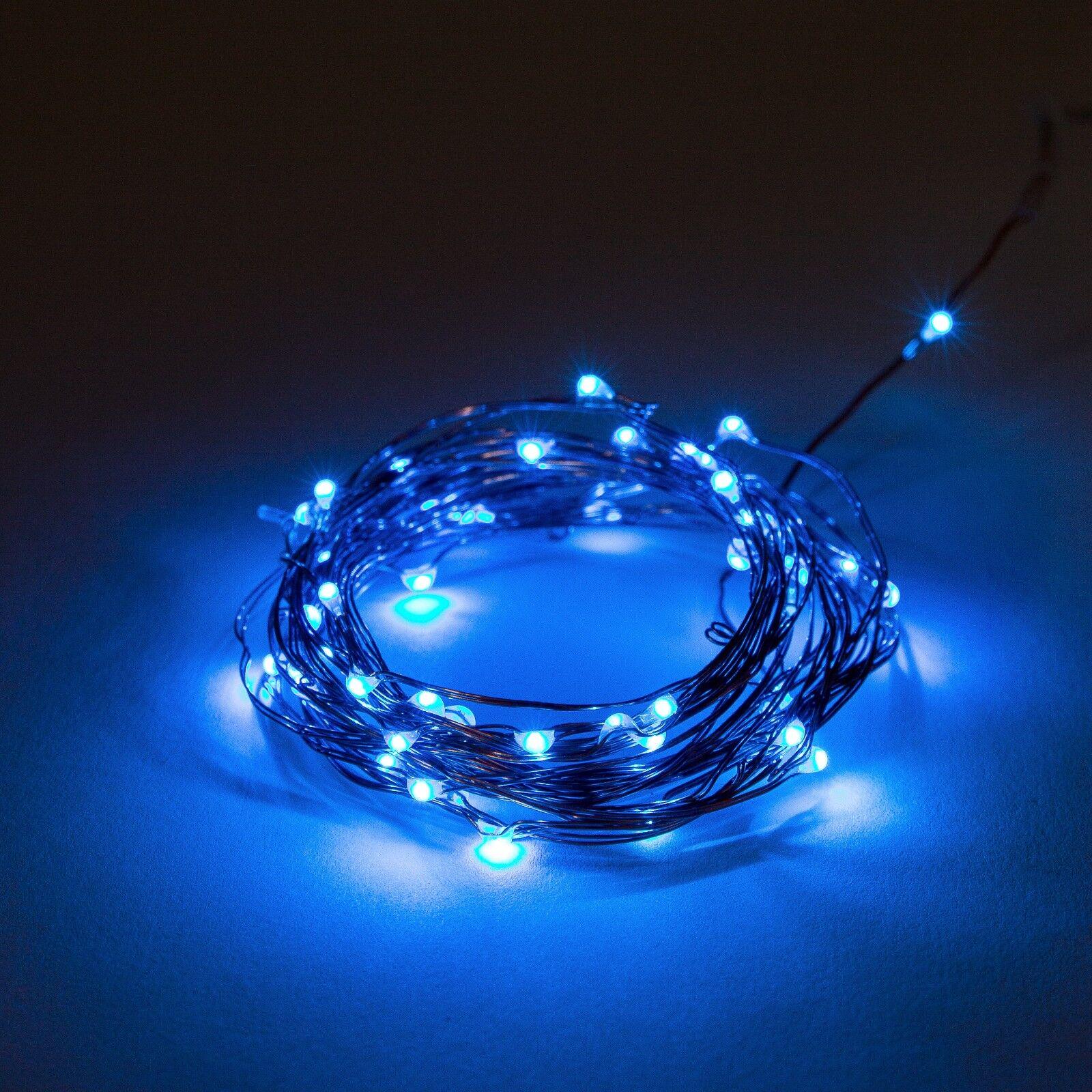 Гірлянда Xmas Крапля роси 50 LED 5 м від батарейок/USB Blue (13464857) - фото 3