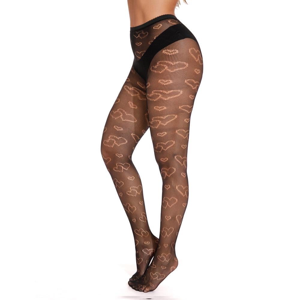 Колготки в сетку сердечки One Size Черный (К6107) - фото 5 Колготки в сетку сердечки One Size Черный (К6107) - фото 5