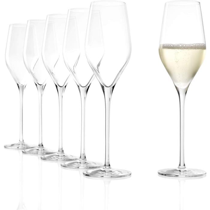 Бокалы для шампанского Stölzle Lausitz Exquisite Royal 265 мл набор 6 предметов (2630856)