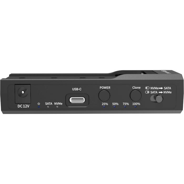 Док-станция Sandberg USB 3.2 Type-C для SSD M.2/NVMe с функцией клонирования и доковки (615365) - фото 4