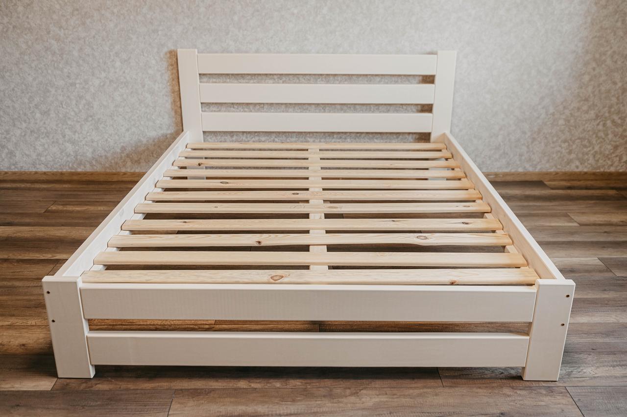 Ліжко двоспальне з масиву сосни 140x200 см Слонова кістка (1868806294) - фото 3 Ліжко двоспальне з масиву сосни 140x200 см Слонова кістка (1868806294) - фото 3