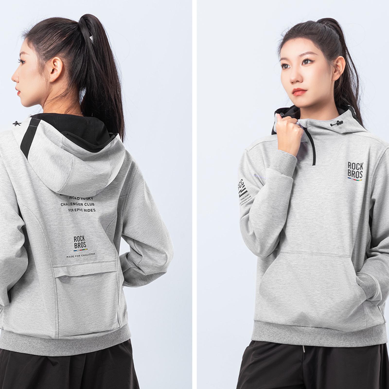 Худі з капюшоном унісекс ROCKBROS Road to Sky L Сірий (RB-LKW8002-6061) - фото 4 Худі з капюшоном унісекс ROCKBROS Road to Sky L Сірий (RB-LKW8002-6061) - фото 4