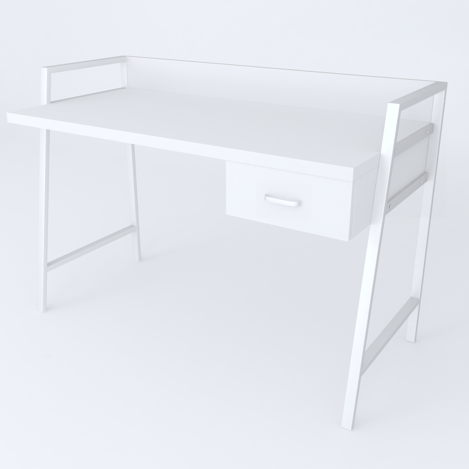 Письменный стол Ferrum-decor металл/ДСП 32 мм 750x1000x600 мм Белый/Белый (FRD-103436)