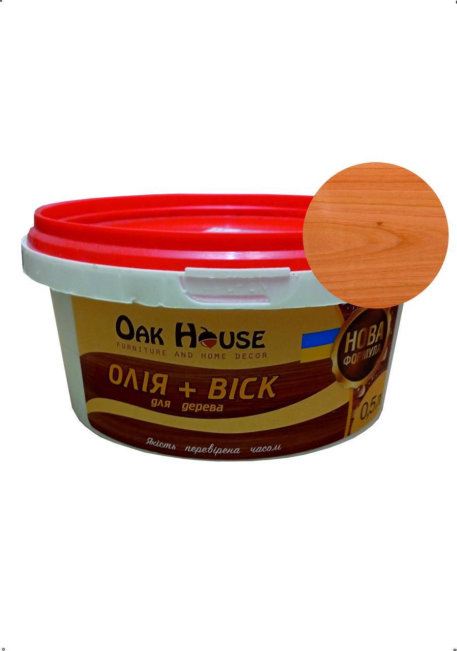Олія-віск Oak house для дерева 500 мл Вишня (28716108) - фото 1 Олія-віск Oak house для дерева 500 мл Вишня (28716108) - фото 1