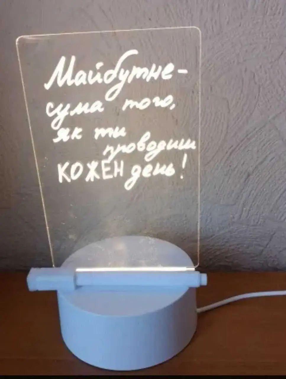 Ночник светодиодный планер 100 лм 4 Вт 5 В Plutus-Quinn USB 95х40 мм акриловый с теплым свечением