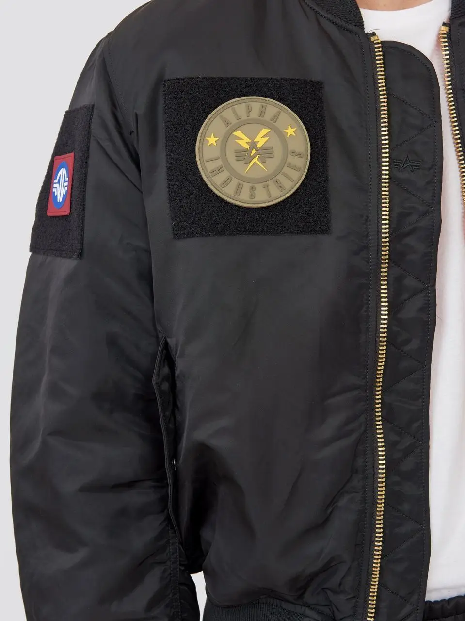 Бомбер Alpha Industries MA-1 Flex Flight Jacket L Black (MJM46600C1BLL) - фото 7