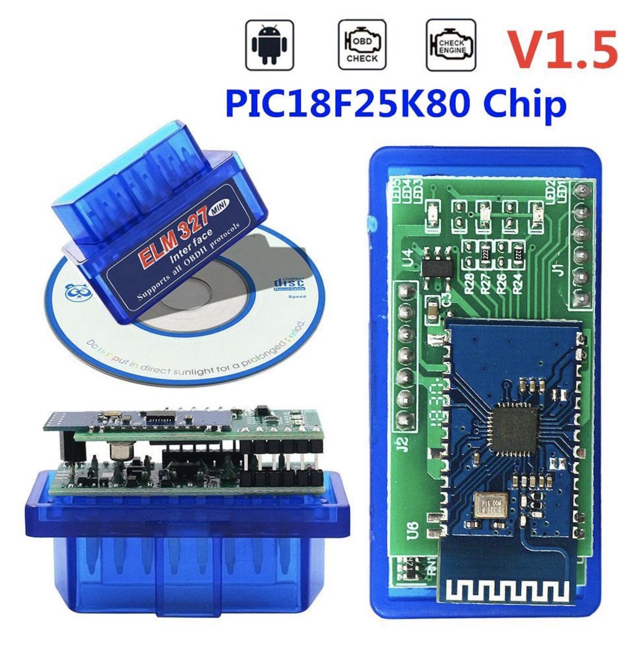 Автосканер ELM 327 v1.5 PIC18F25K80 дві плати OBD II - фото 2 Автосканер ELM 327 v1.5 PIC18F25K80 дві плати OBD II - фото 2