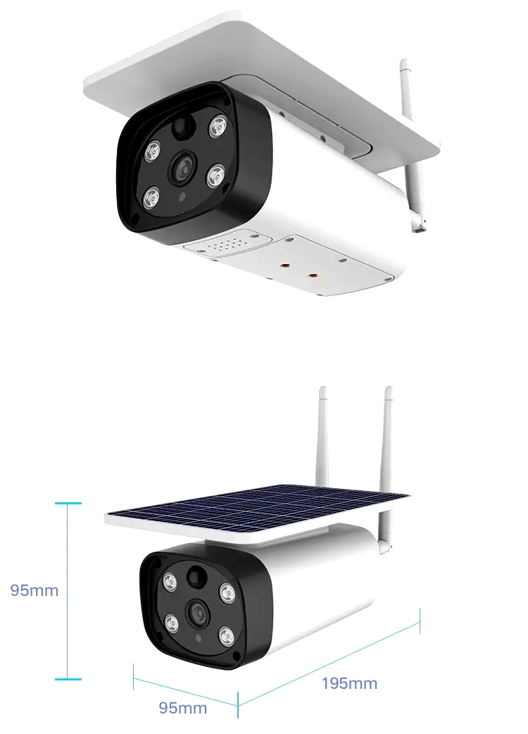 Камера видеонаблюдения уличная IP WIFI 2Mp IP67 UKC Y8PSL с солнечной панелью - фото 3