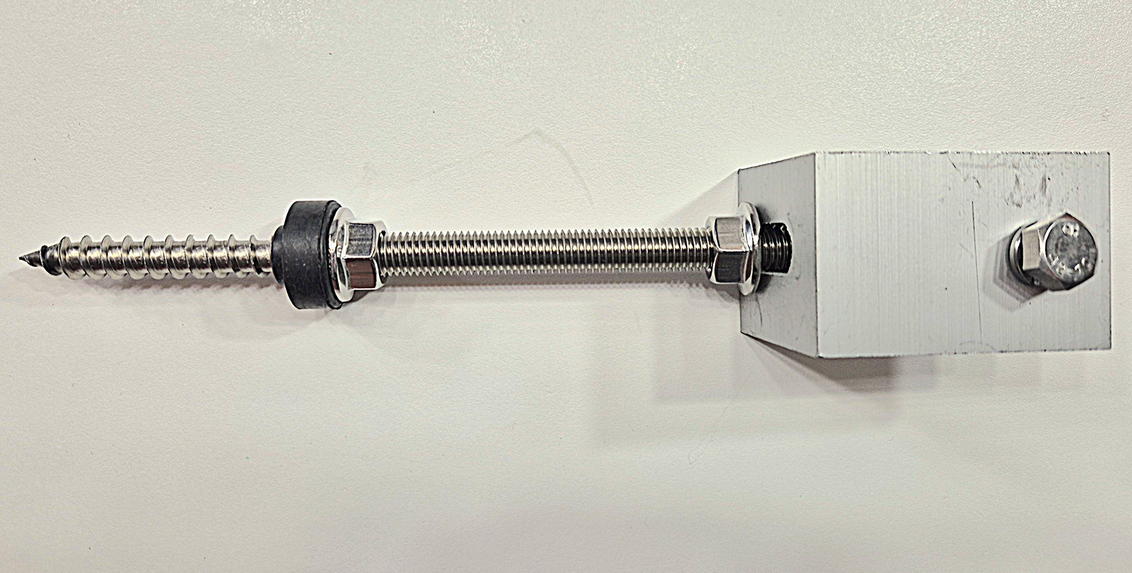 Кронштейн крепления к металлочерепице в сборе 145a-Met 10х200 мм (10977) - фото 3 Кронштейн крепления к металлочерепице в сборе 145a-Met 10х200 мм (10977) - фото 3