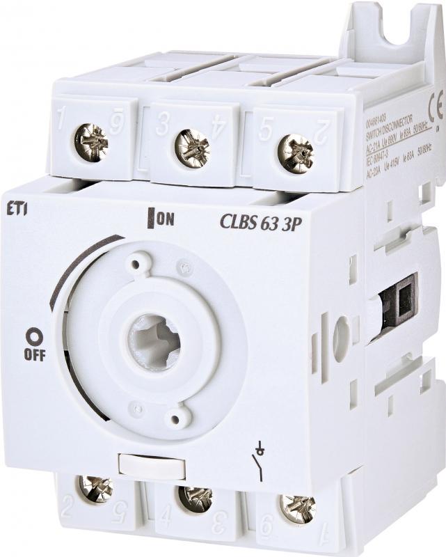 Выключатель нагрузки ETI CLBS 63 3Р 63A без рукоятки (4661403)