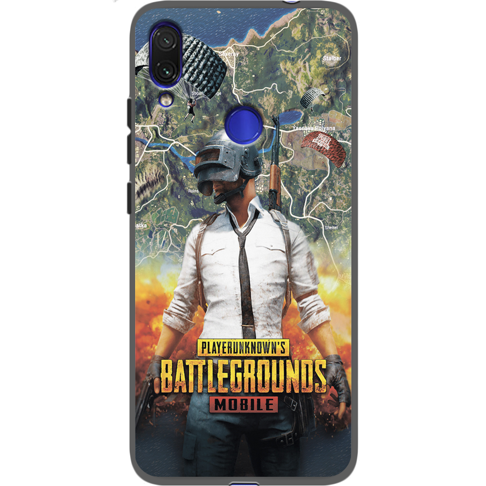 Чехол Boxface Xiaomi Redmi Note 7 PUBG Mobile Черный силикон (36202-up2309-37106)