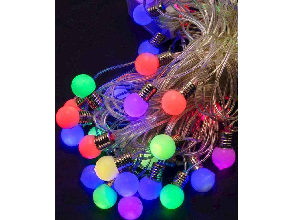 Гірлянда Лампочки 20 мм 20LED 7 м з перехідником (1362-54)