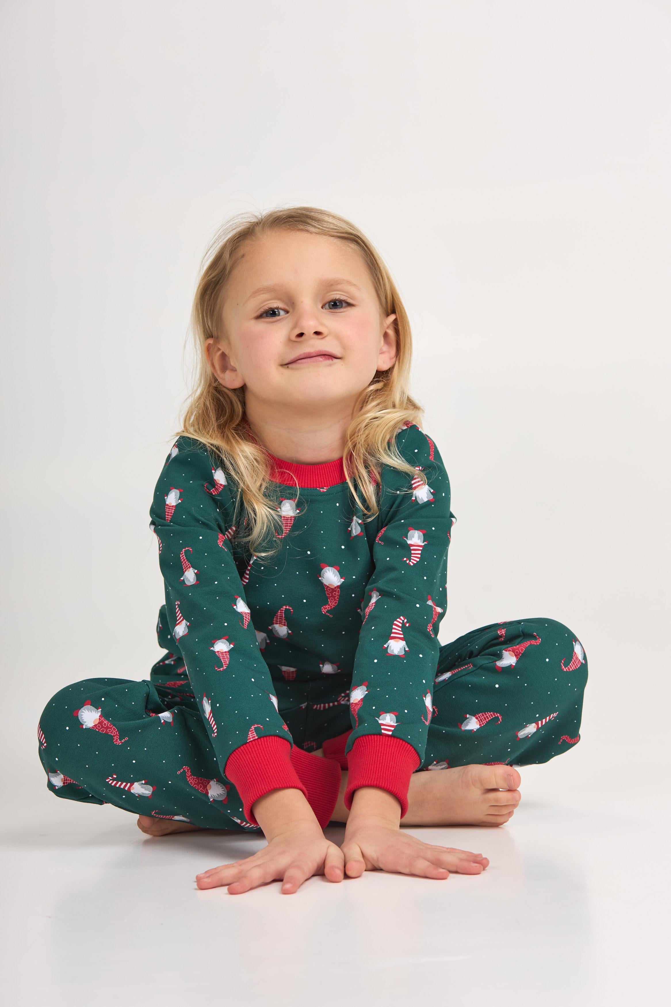 Пижама детская унисекс happy season теплая cpf 0682/01/02 152 см Бежевый/Зеленый