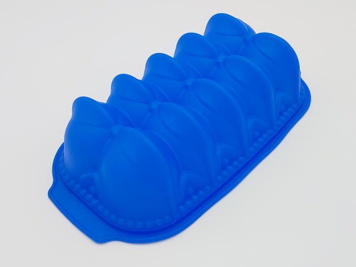 Форма кондитерская для выпечки пирога Мишка силиконовая 27x17,5x7 см (11332) - фото 3