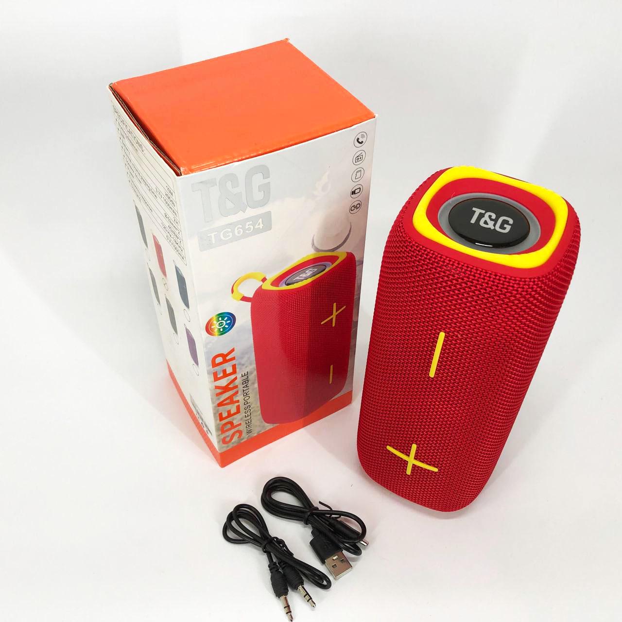Колонка портативна з підсвічуванням TG654 8W Червоний - фото 2