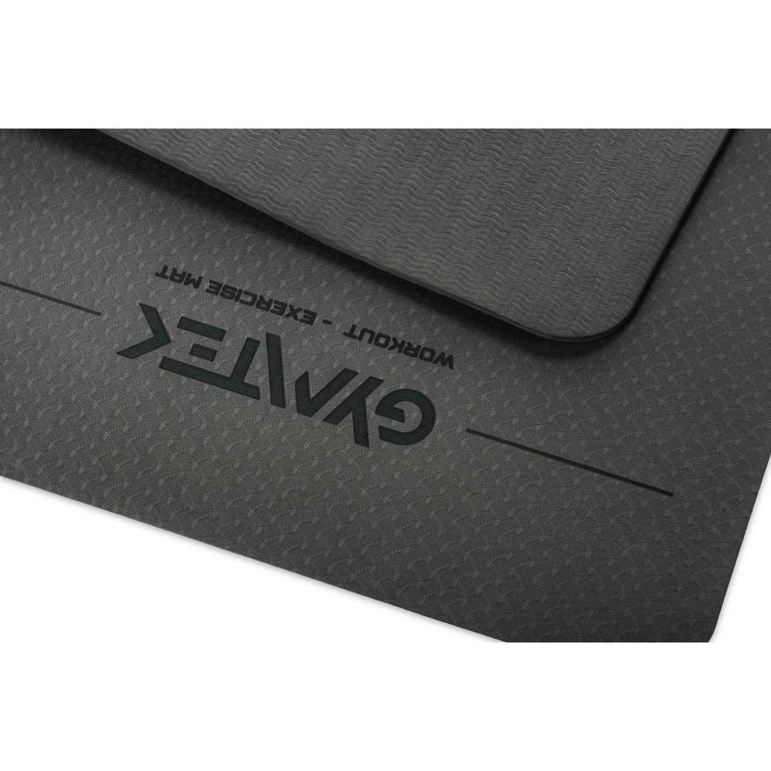 Килимок для фітнесу та йоги Gymtek ТРЕ 0,5 см Чорний - фото 3 Килимок для фітнесу та йоги Gymtek ТРЕ 0,5 см Чорний - фото 3