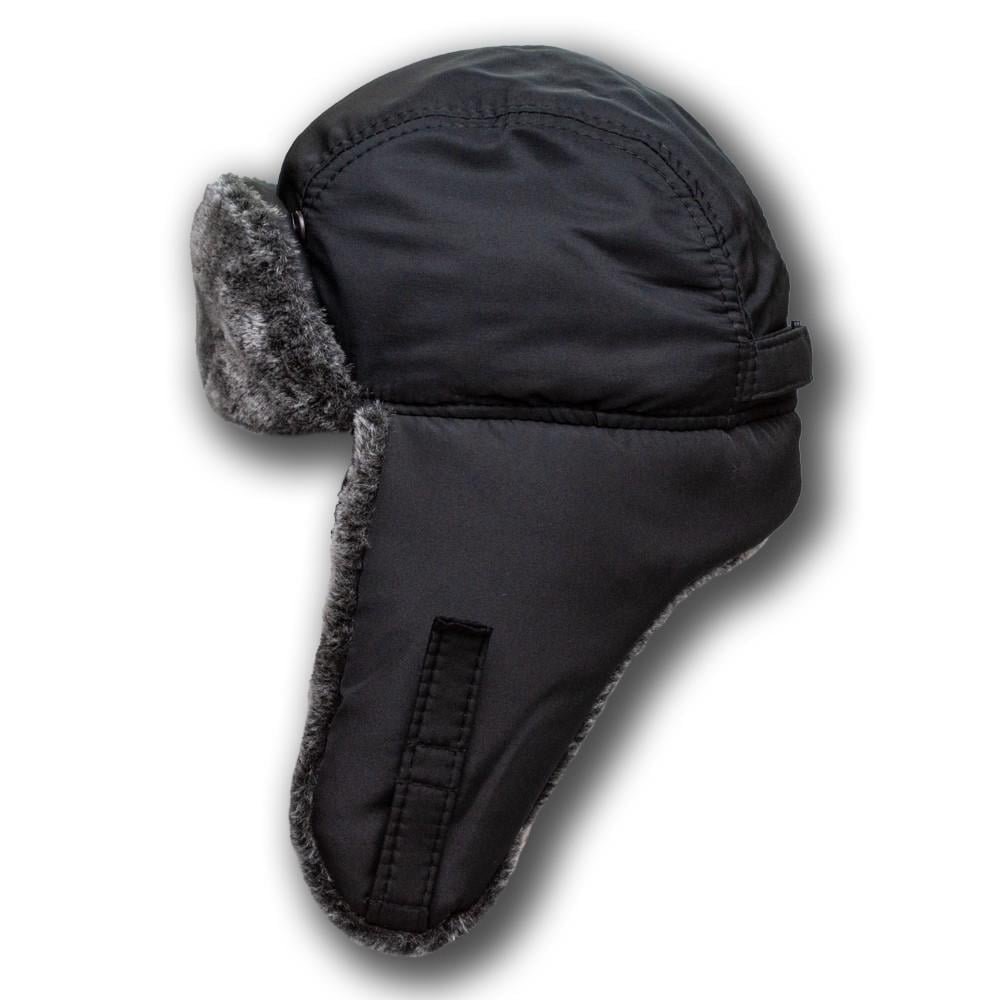 Ушанка Lider з плащової тканини на хутрі 55-60 см Чорний з сірим (26755699) - фото 2 Ушанка Lider з плащової тканини на хутрі 55-60 см Чорний з сірим (26755699) - фото 2